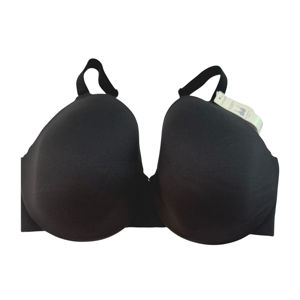 Cacique Body Smoothing‎ Full Coverage Bra Black 38F Back Smoothing Solution NEW